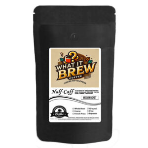 What It Brew Half-Caff Low Caffeine Ground Coffee 12 Oz
