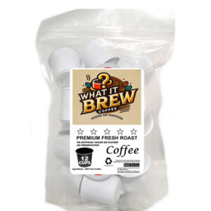 What It Brew 12 Pack Single Serve Cups - Coffee Pods - Medium Roast